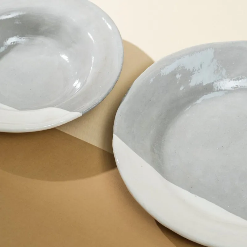 New Pamono White-Scar Plates from Conirossi, Set of 2