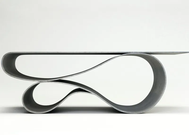 Discount Pamono Whorl Coffee Table in Concrete Canvas by Neal Aronowitz The Exceptional