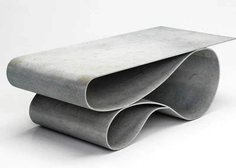 Discount Pamono Whorl Coffee Table in Concrete Canvas by Neal Aronowitz The Exceptional