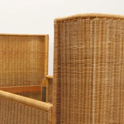 Best Pamono Wicker Single Bed, 1970s