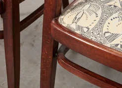 Pamono Wiener Secession Seating Set by Otto Wagner for Mundus Austria, 1903, Set of 3><noscript><img width=