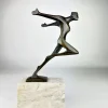 Pamono Wilhelm Andreas, Signed Art Deco Bronze, The Will, Germany, 1930s> Art Deco