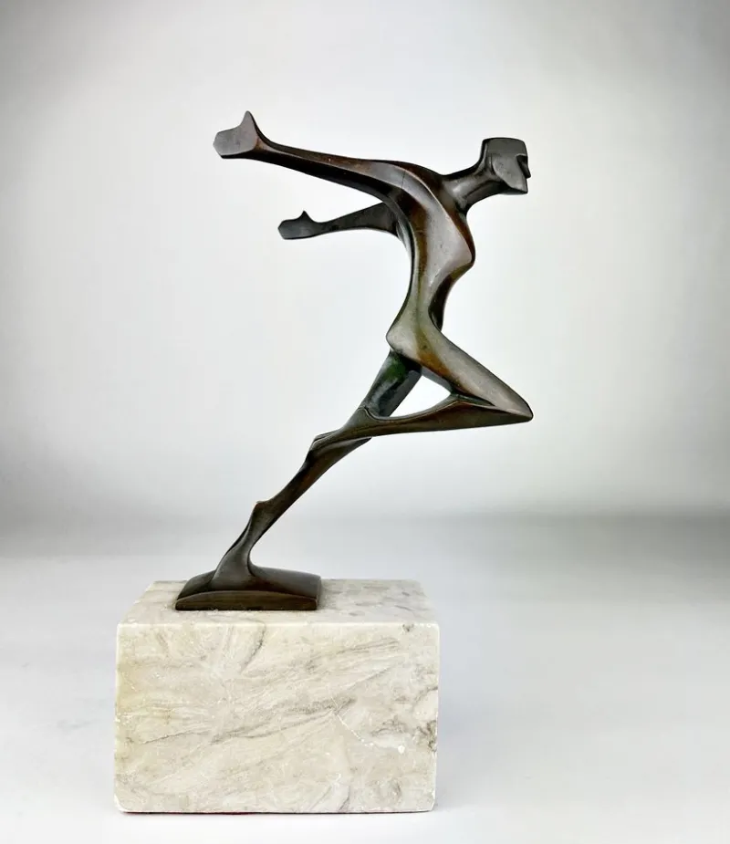 Pamono Wilhelm Andreas, Signed Art Deco Bronze, The Will, Germany, 1930s> Art Deco