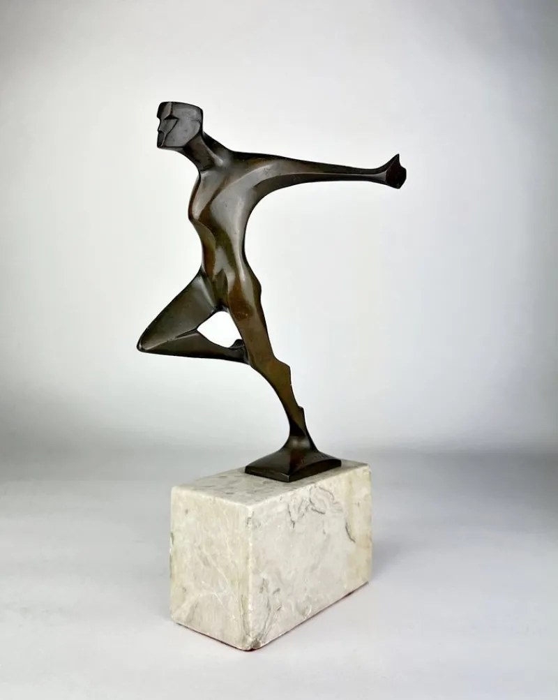 Pamono Wilhelm Andreas, Signed Art Deco Bronze, The Will, Germany, 1930s> Art Deco