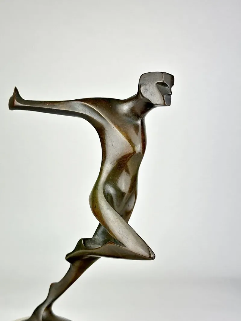 Pamono Wilhelm Andreas, Signed Art Deco Bronze, The Will, Germany, 1930s> Art Deco