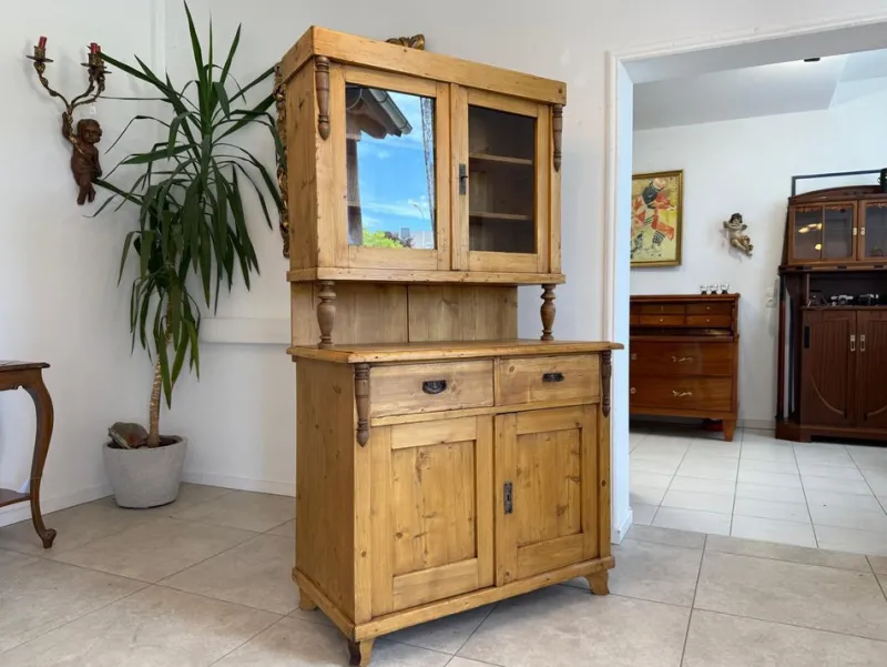 Pamono Wilhelminian Cupboard in Spruce