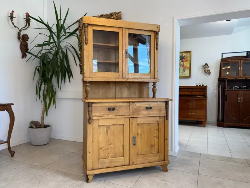 Pamono Wilhelminian Cupboard in Spruce