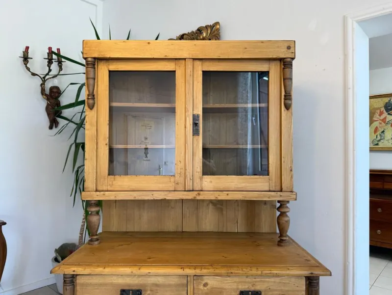 Pamono Wilhelminian Cupboard in Spruce