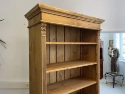 Best Pamono Wilhelminian Style Bookcase in Natural Wood
