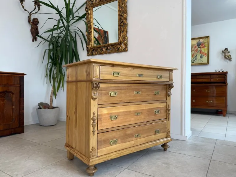 Outlet Pamono Wilhelminian Style Chest of Drawers in Spruce
