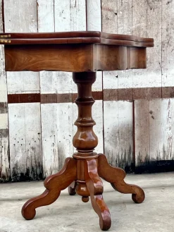 Online Pamono Willem III Dutch Mahogany Game Table, 1855s