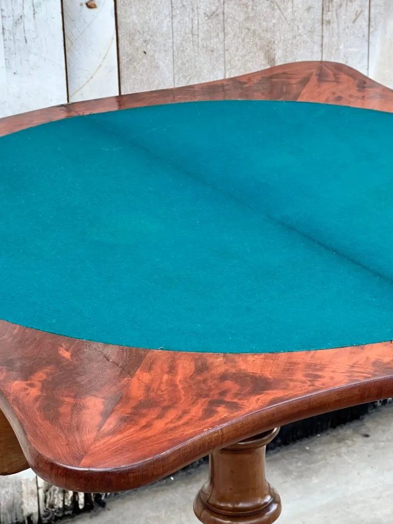 Online Pamono Willem III Dutch Mahogany Game Table, 1855s