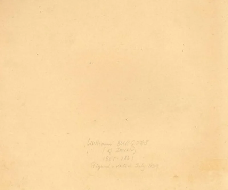 New Pamono William Burgess of Dover, Country Church with Figures, 1829, Watercolour