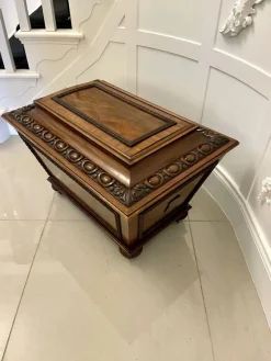 Pamono William IV Carved Mahogany Wine Cooler, 1830s