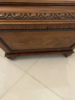 Pamono William IV Carved Mahogany Wine Cooler, 1830s