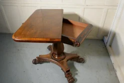 Pamono William IV Folding Games or Card Table, 1830s><noscript><img width=