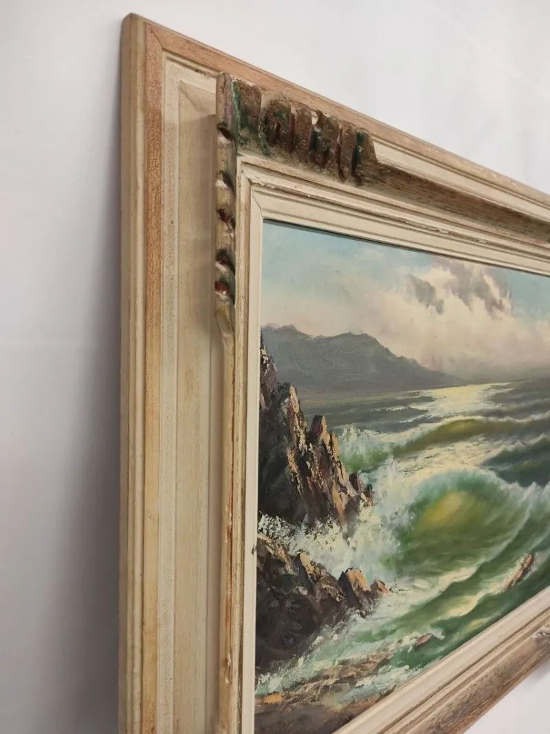 Pamono Willy Baumgartner, Ocean, 1970s, Oil on Canvas
