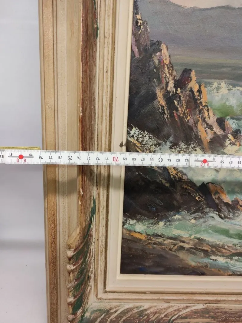 Pamono Willy Baumgartner, Ocean, 1970s, Oil on Canvas