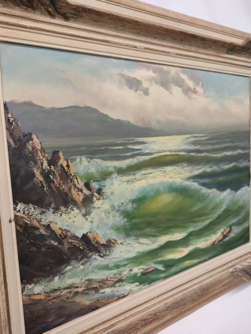 Pamono Willy Baumgartner, Ocean, 1970s, Oil on Canvas