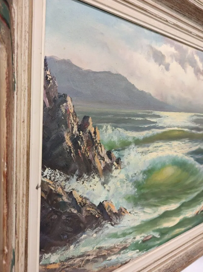 Pamono Willy Baumgartner, Ocean, 1970s, Oil on Canvas