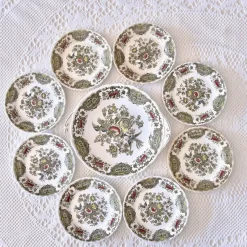 Discount Pamono Windsor Staffordshire Polychrome Plates from Ridgway, 1970s, Set of 10