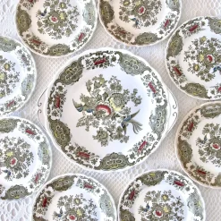 Discount Pamono Windsor Staffordshire Polychrome Plates from Ridgway, 1970s, Set of 10