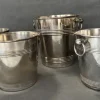 Pamono Wine Coolers in Metal from Christofle, 1960s, Set of 4> Ice Buckets & Wine Coolers