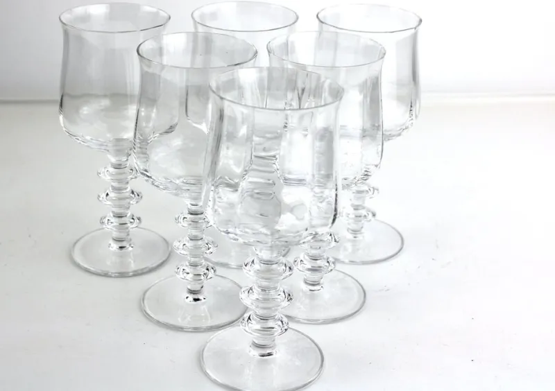 Pamono Wine Glasses from Riedel, 1960s, Set of 6> Glassware