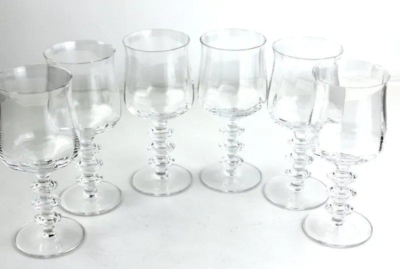 Pamono Wine Glasses from Riedel, 1960s, Set of 6> Glassware