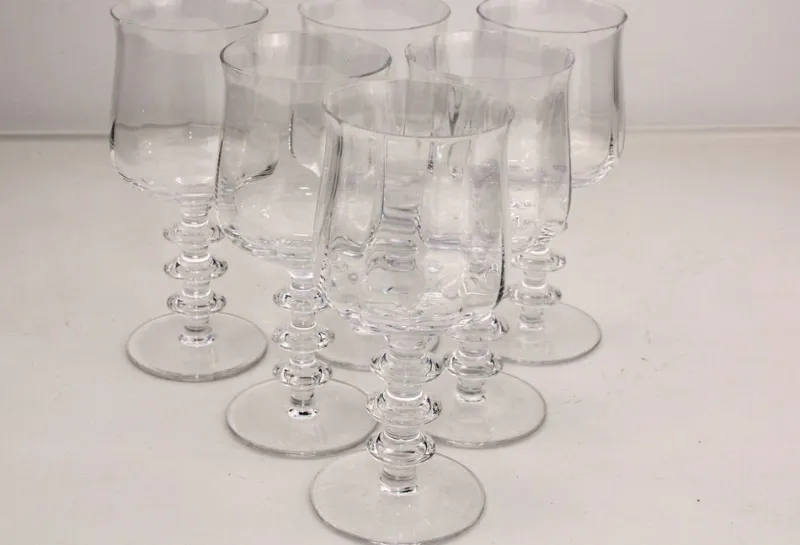 Pamono Wine Glasses from Riedel, 1960s, Set of 6> Glassware