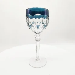 Pamono Wine Glasses in Lead Crystal attributed to Hofbauer Crystal, Baviera, Germany, 1970s, Set of 6><noscript><img width=