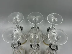 Pamono Wine Glasses with 18K Gold Rim by Franz Kaspar for Glashütte, 1950s, Set of 6> Glassware