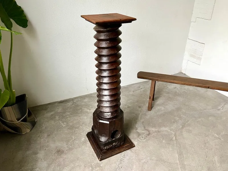 Pamono Wine Press Bolster, 1900> Pedestals And Columns