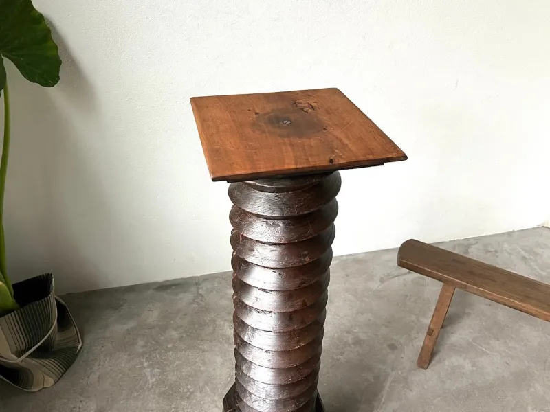 Pamono Wine Press Bolster, 1900> Pedestals And Columns