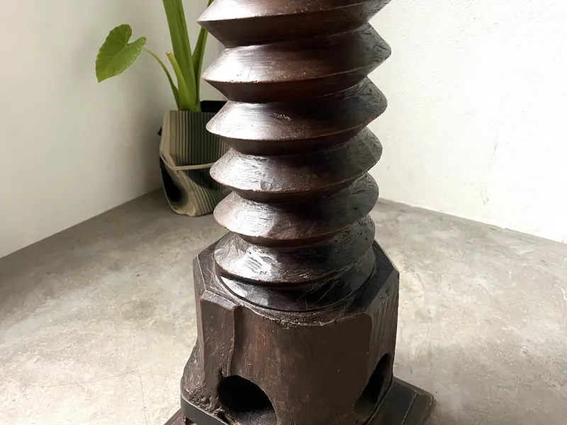 Pamono Wine Press Bolster, 1900> Pedestals And Columns