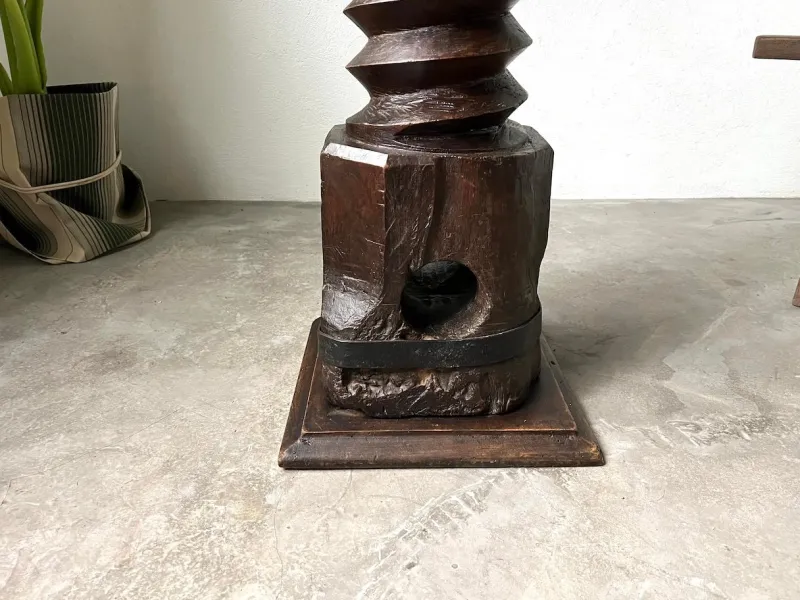 Pamono Wine Press Bolster, 1900> Pedestals And Columns