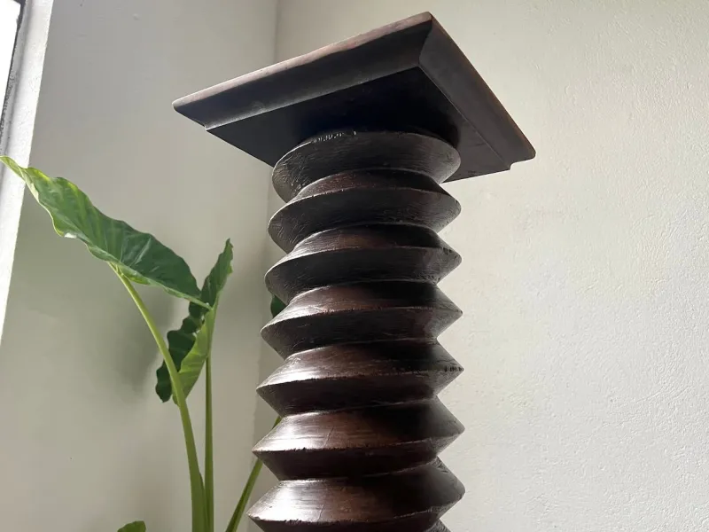 Pamono Wine Press Bolster, 1900> Pedestals And Columns