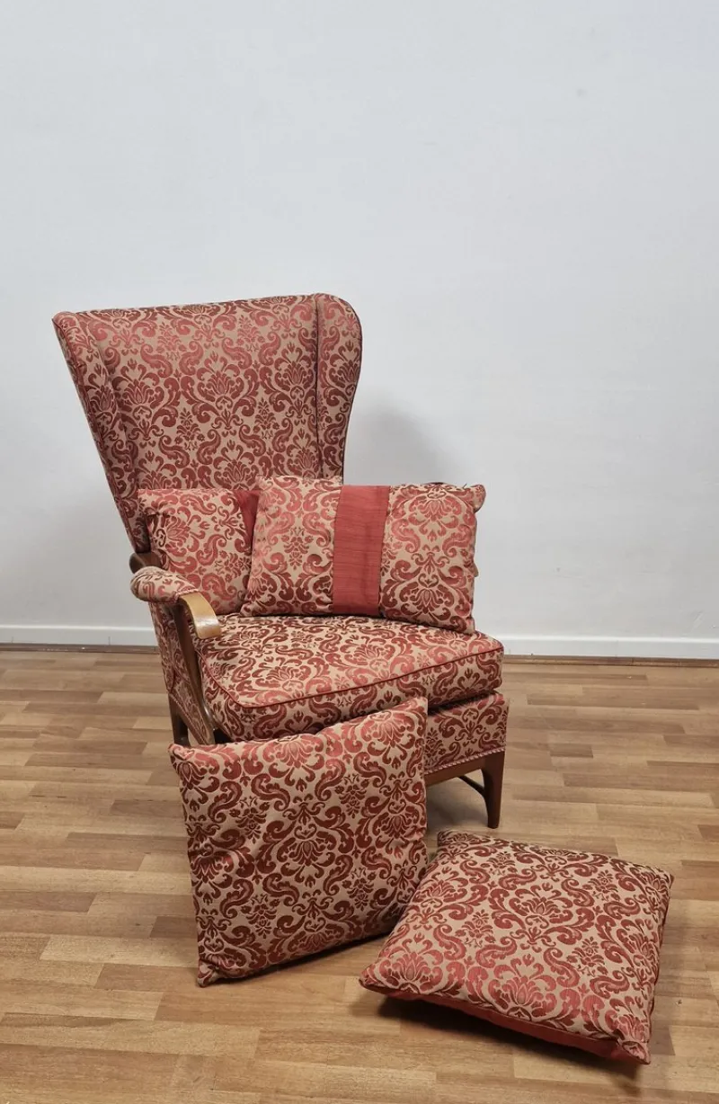 Pamono Winged Tub Chair by Paolo Buffa, 1950s> Lounge Chairs & Armchairs