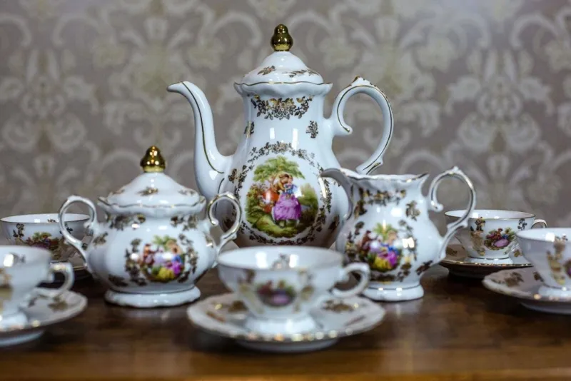 Pamono Winterlingbavaria Coffee Service, 1950s, Set of 9> Coffee & Tea Service