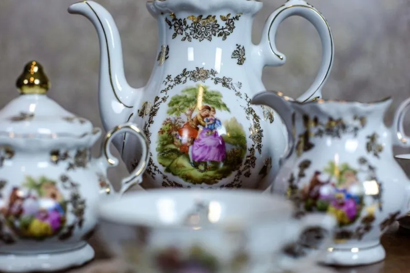 Pamono Winterlingbavaria Coffee Service, 1950s, Set of 9> Coffee & Tea Service