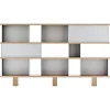 New Pamono Wood and Aluminium Nuage Shelving Unit by Charlotte Perriand for Cassina