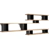 New Pamono Wood and Aluminium Nuage À Plots Shelf by Charlotte Perriand for Cassina