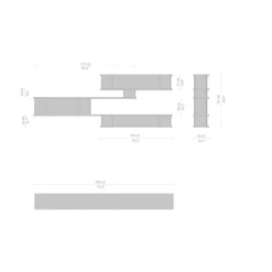New Pamono Wood and Aluminium Nuage À Plots Shelf by Charlotte Perriand for Cassina