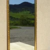 Best Pamono Wood and Gilded Stucco Mirror, 1950s