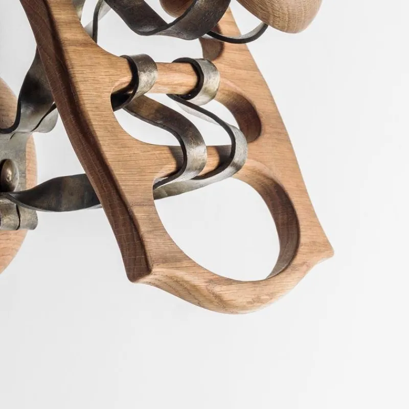 Outlet Pamono Wood and Metal Calvet Hanger by Antoni Gaudi