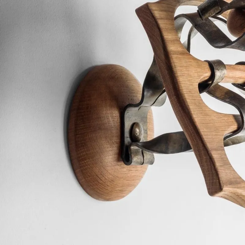 Outlet Pamono Wood and Metal Calvet Hanger by Antoni Gaudi