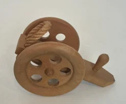 Sale Pamono Wood and Rope Bottle Holder by Audoux & Minet