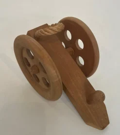 Sale Pamono Wood and Rope Bottle Holder by Audoux & Minet