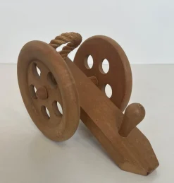 Sale Pamono Wood and Rope Bottle Holder by Audoux & Minet
