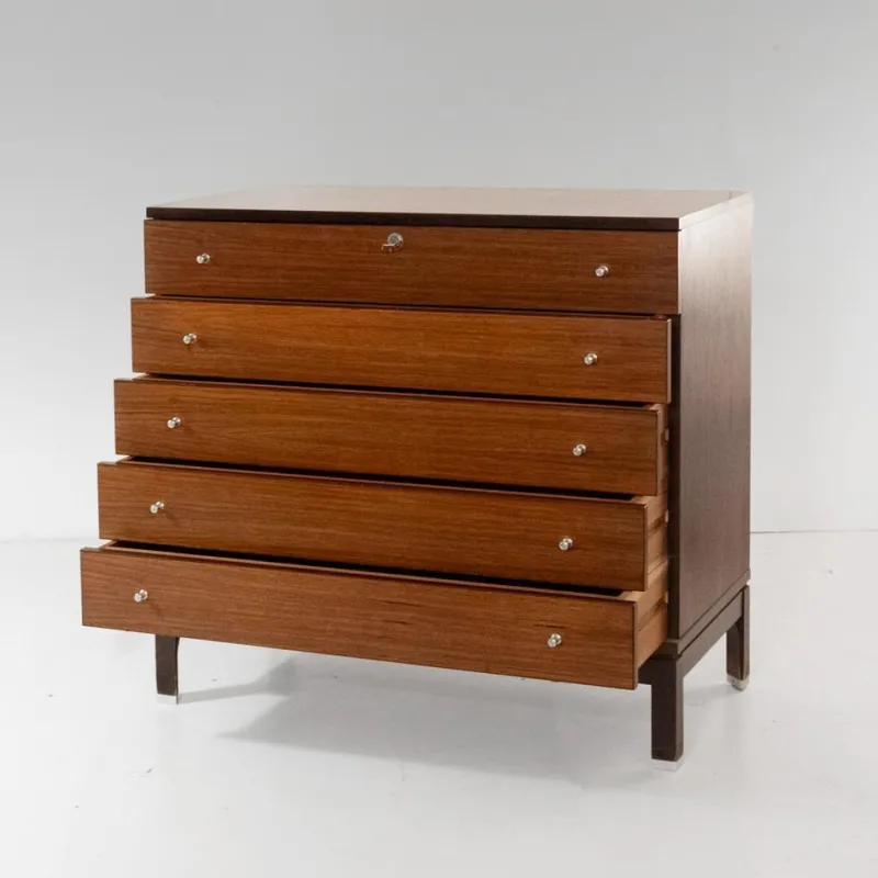 Outlet Pamono Wood Chest of Drawers by Ennio Fazzoli for MIM Roma, Italy, 1960s